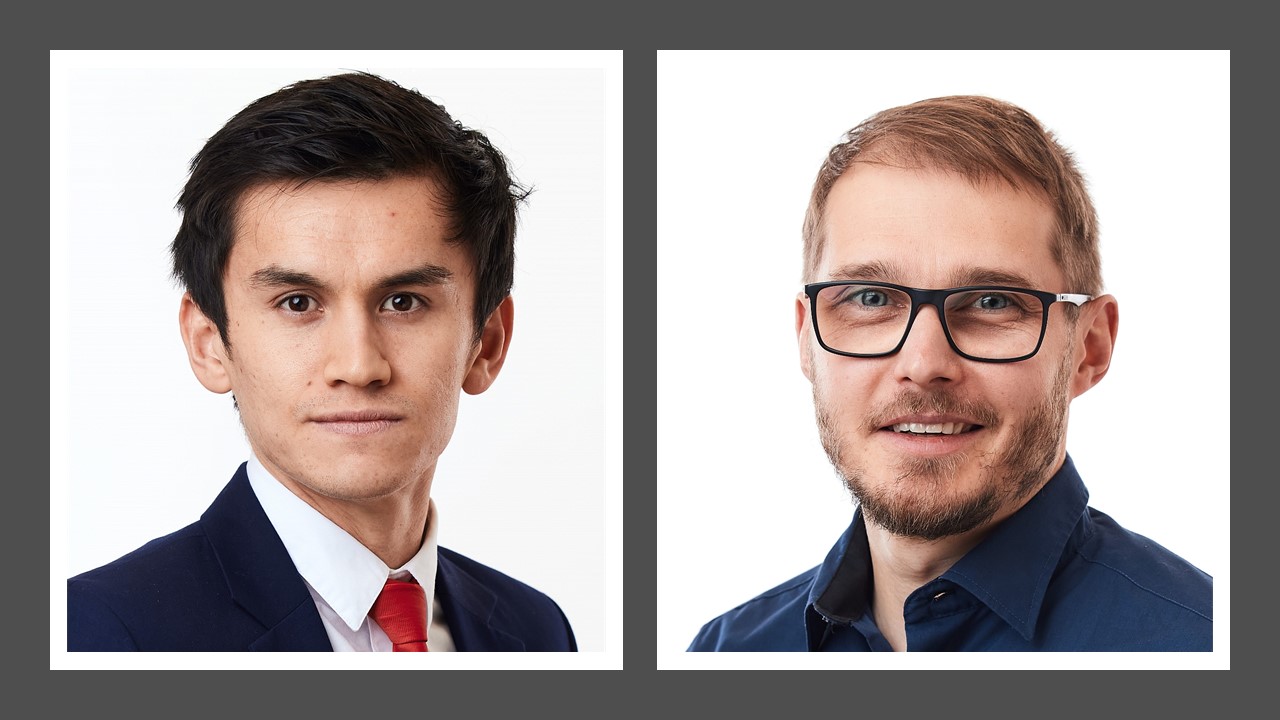 two men looking at the camera