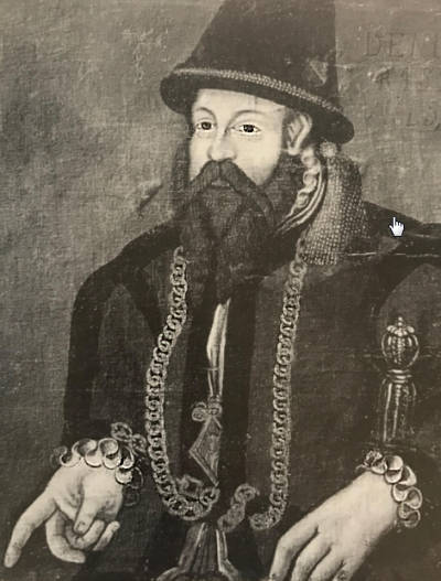 Porträtt som sägs föreställa Dacke, okänd konstnär