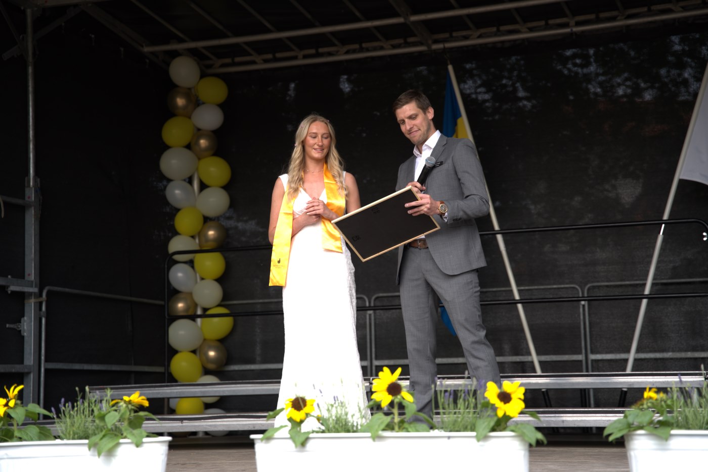 Stipendiumutdelning.